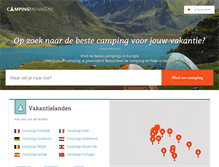 Tablet Screenshot of campingmening.nl